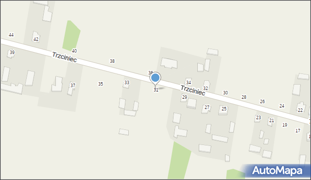 Trzciniec, Trzciniec, 31, mapa Trzciniec