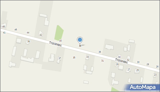 Trzciniec, Trzciniec, 38, mapa Trzciniec