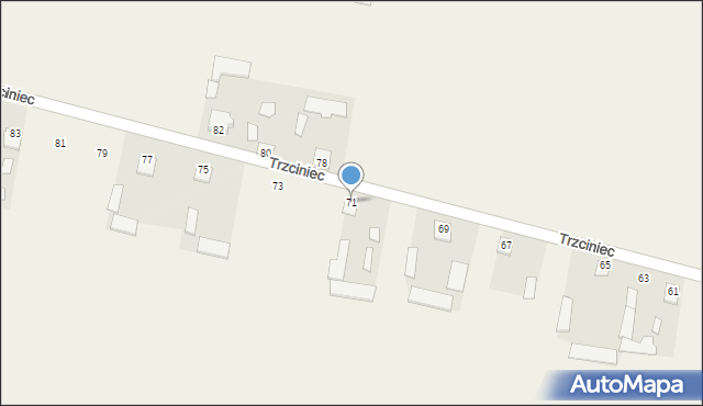 Trzciniec, Trzciniec, 71, mapa Trzciniec