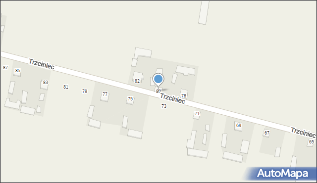 Trzciniec, Trzciniec, 80, mapa Trzciniec