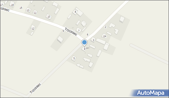 Trzciniec, Trzciniec, 4, mapa Trzciniec