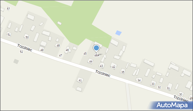 Trzciniec, Trzciniec, 44A, mapa Trzciniec