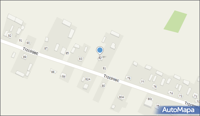 Trzciniec, Trzciniec, 82, mapa Trzciniec