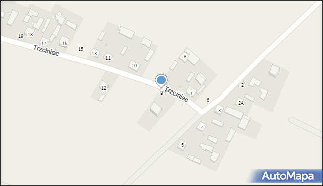 Trzciniec, Trzciniec, 9, mapa Trzciniec