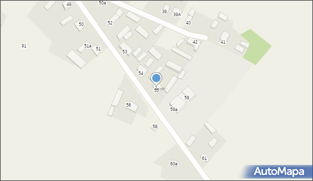 Trzciniec, Trzciniec, 55, mapa Trzciniec