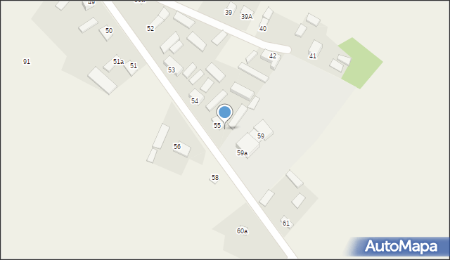 Trzciniec, Trzciniec, 55a, mapa Trzciniec