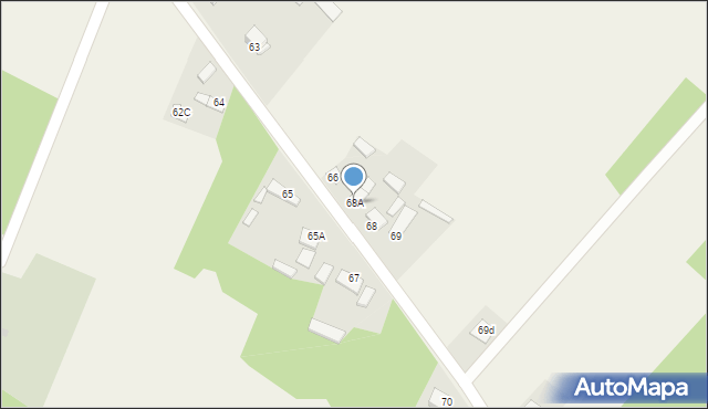 Trzciniec, Trzciniec, 68A, mapa Trzciniec