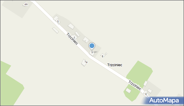 Trzciniec, Trzciniec, 7, mapa Trzciniec