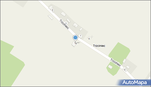 Trzciniec, Trzciniec, 7a, mapa Trzciniec