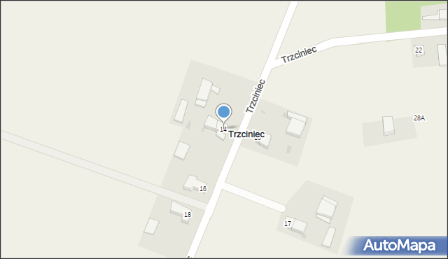 Trzciniec, Trzciniec, 14, mapa Trzciniec