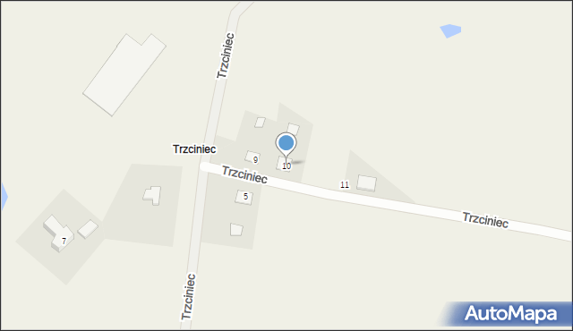 Trzciniec, Trzciniec, 10, mapa Trzciniec