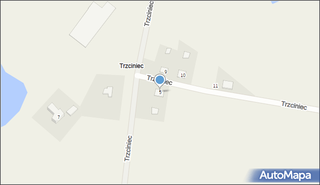 Trzciniec, Trzciniec, 5, mapa Trzciniec