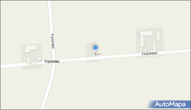 Trzciniec, Trzciniec, 5, mapa Trzciniec