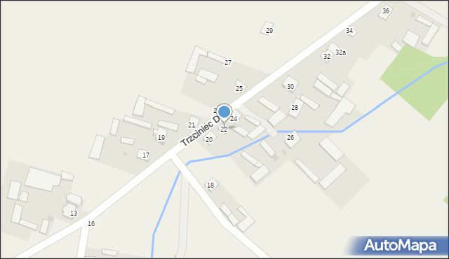 Trzciniec Duży, Trzciniec Duży, 22, mapa Trzciniec Duży