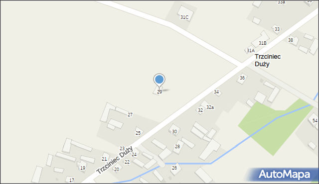 Trzciniec Duży, Trzciniec Duży, 29, mapa Trzciniec Duży