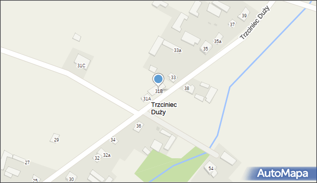 Trzciniec Duży, Trzciniec Duży, 31B, mapa Trzciniec Duży