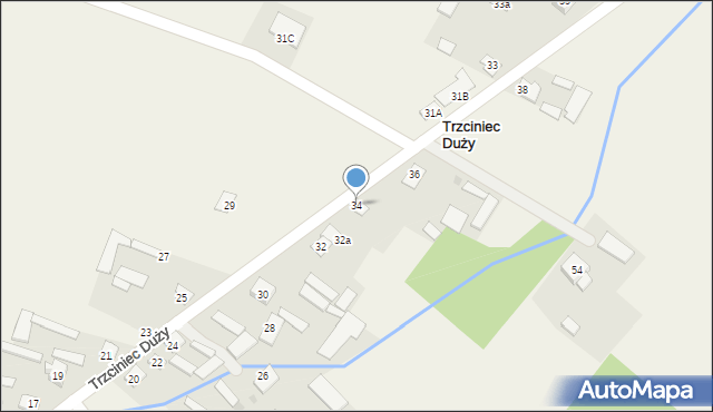 Trzciniec Duży, Trzciniec Duży, 34, mapa Trzciniec Duży