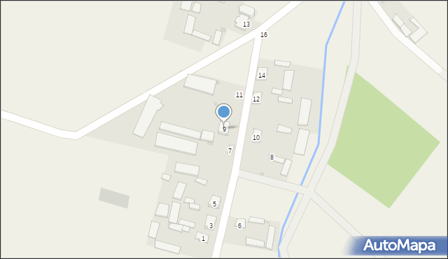 Trzciniec Duży, Trzciniec Duży, 9, mapa Trzciniec Duży