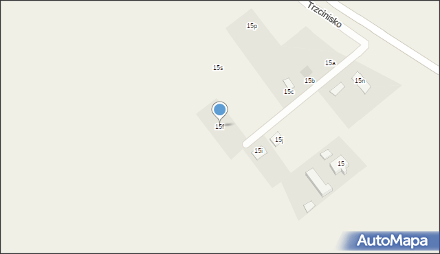 Trzcinisko, Trzcinisko, 15f, mapa Trzcinisko