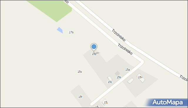 Trzcinisko, Trzcinisko, 15p, mapa Trzcinisko