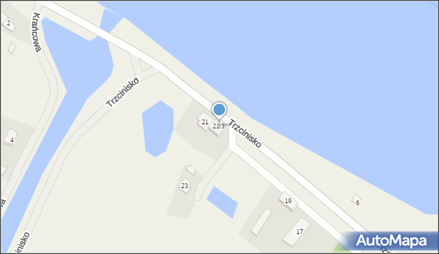 Trzcinisko, Trzcinisko, 21/3, mapa Trzcinisko