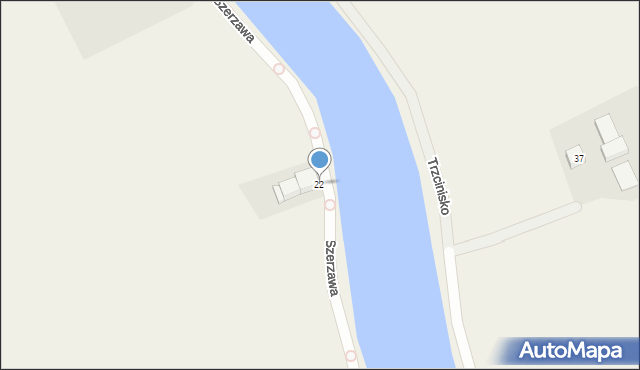 Trzcinisko, Trzcinisko, 22, mapa Trzcinisko