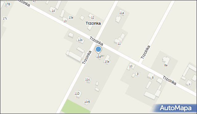 Trzcinka, Trzcinka, 11b, mapa Trzcinka