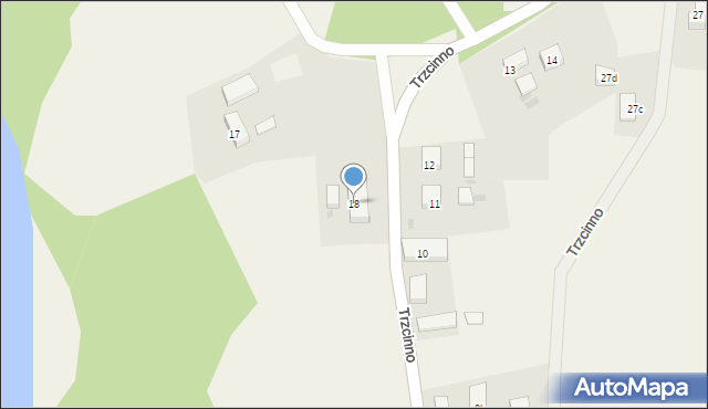 Trzcinno, Trzcinno, 18, mapa Trzcinno