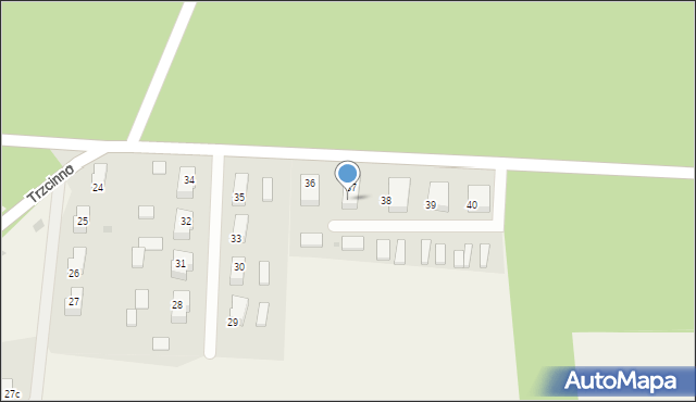 Trzcinno, Trzcinno, 37a, mapa Trzcinno