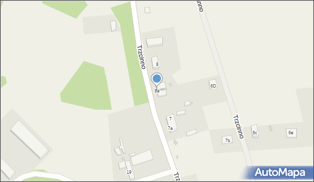 Trzcinno, Trzcinno, 8a, mapa Trzcinno