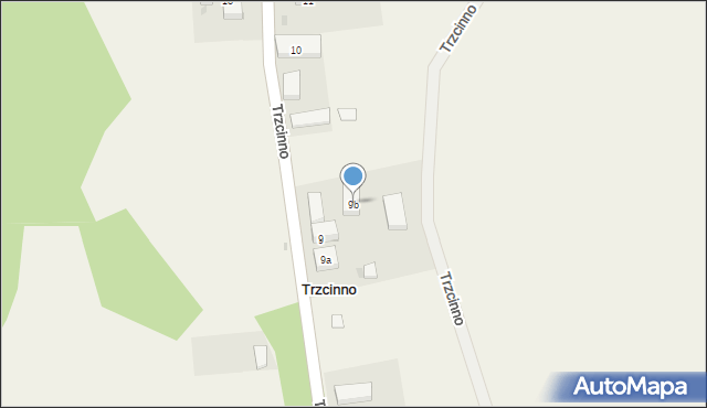 Trzcinno, Trzcinno, 9b, mapa Trzcinno