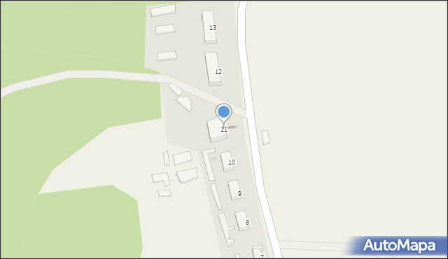 Trzcinno, Trzcinno, 11, mapa Trzcinno