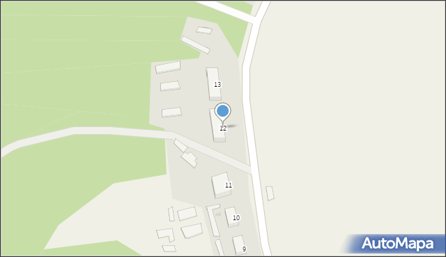 Trzcinno, Trzcinno, 12, mapa Trzcinno