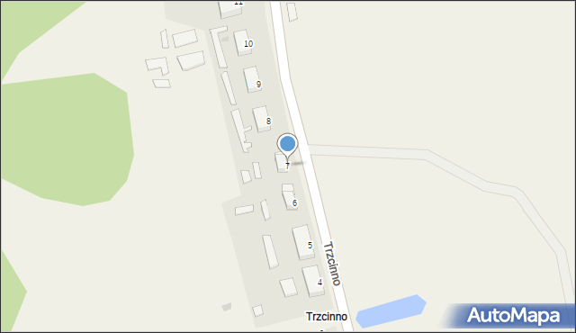 Trzcinno, Trzcinno, 7, mapa Trzcinno