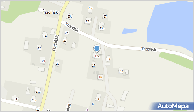 Trzcińsk, Trzcińsk, 17a, mapa Trzcińsk