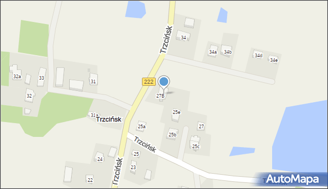 Trzcińsk, Trzcińsk, 27a, mapa Trzcińsk