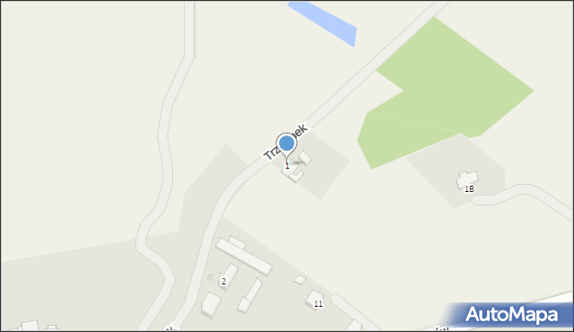 Trzcionek, Trzcionek, 1, mapa Trzcionek