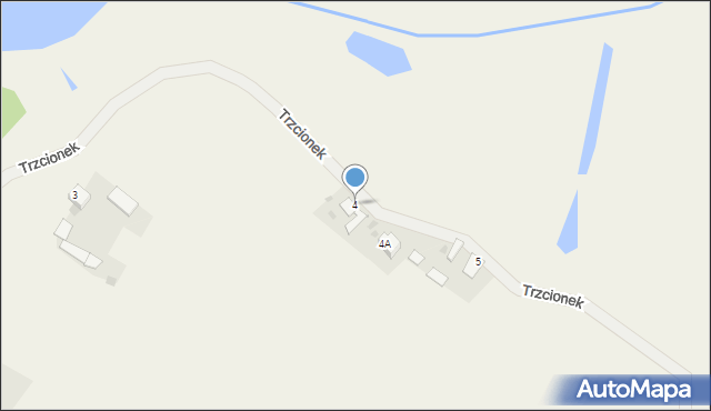 Trzcionek, Trzcionek, 4, mapa Trzcionek