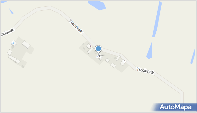 Trzcionek, Trzcionek, 4A, mapa Trzcionek