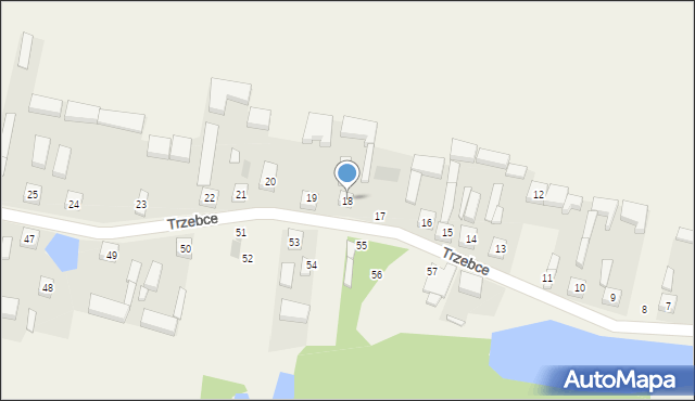 Trzebce, Trzebce, 18, mapa Trzebce