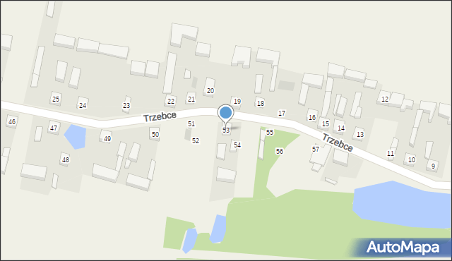 Trzebce, Trzebce, 53, mapa Trzebce
