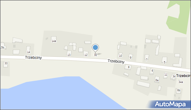 Trzebciny, Trzebciny, 32, mapa Trzebciny