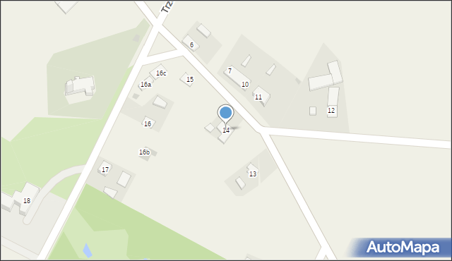 Trzebcz Szlachecki, Trzebcz Szlachecki, 14, mapa Trzebcz Szlachecki