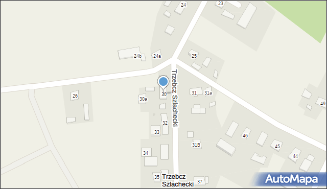 Trzebcz Szlachecki, Trzebcz Szlachecki, 30, mapa Trzebcz Szlachecki