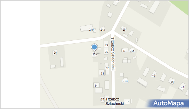 Trzebcz Szlachecki, Trzebcz Szlachecki, 30a, mapa Trzebcz Szlachecki