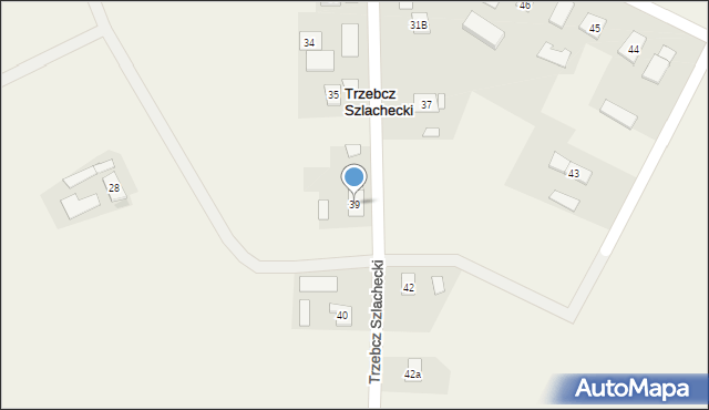 Trzebcz Szlachecki, Trzebcz Szlachecki, 39, mapa Trzebcz Szlachecki