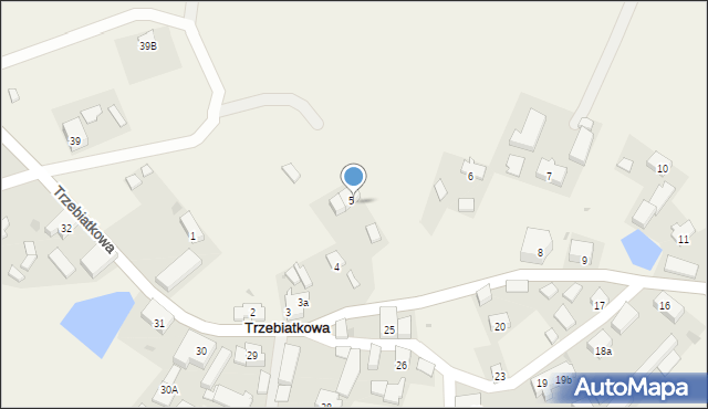 Trzebiatkowa, Trzebiatkowa, 5a, mapa Trzebiatkowa