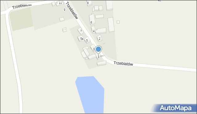 Trzebiatów, Trzebiatów, 1, mapa Trzebiatów