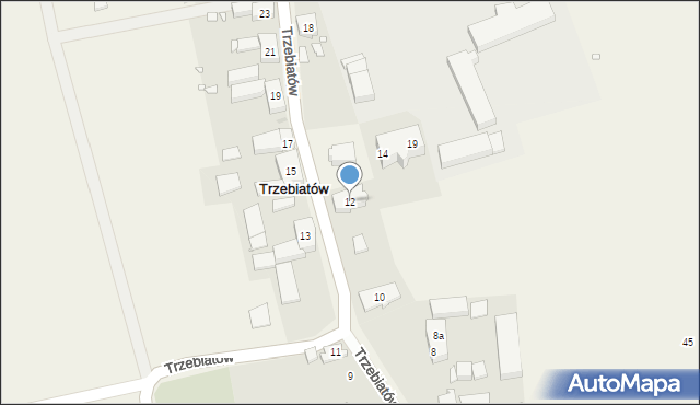 Trzebiatów, Trzebiatów, 12, mapa Trzebiatów