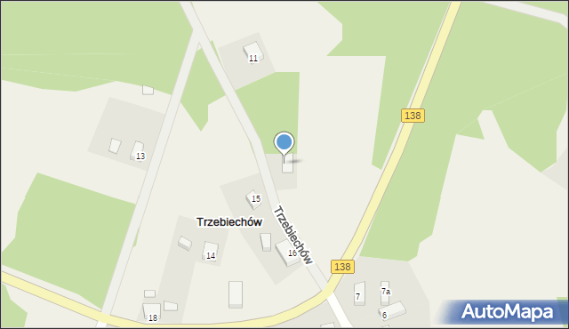 Trzebiechów, Trzebiechów, 15a, mapa Trzebiechów
